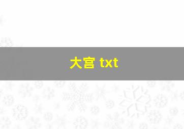 大宫 txt